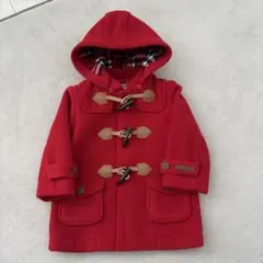 早い者勝ちMIKIHOUSE ダッフルコート赤90