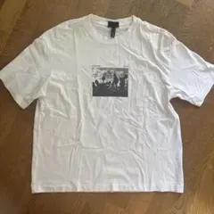 H&M LOOSE FIT Tシャツ ホワイト Lサイズのサムネイル