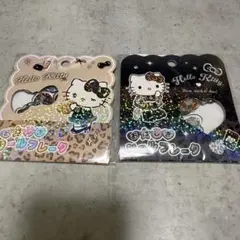 正規品 おはじきシールフレーク キティ 当日発送 ヒョウ柄 ギャル サンリオ