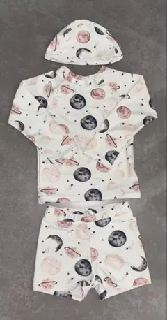 宇宙柄 ベビーキッズ水着セット