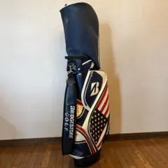 BRIDGESTONE GOLF キャディバッグ 星条旗 ヘッドカバー付き - 일본구매