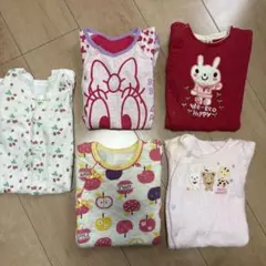 秋冬 長袖 ロンパース 女の子 5点セット 묶음 판매