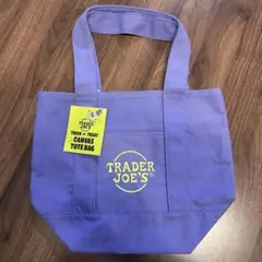 Trader Joe's ミニトート　パープル