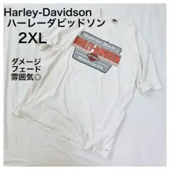古着ハーレーダビッドソンHarley-Davidson半袖tシャツ白2XLメンズのサムネイル
