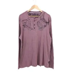H811-76 Desigual デシグアル 長袖 ヘンリーネック トップスのサムネイル