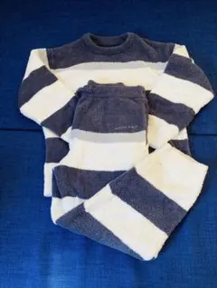 お値下！美品ジェラートピケオム（ネイビー×クリーム×グレー）ルームウェアM