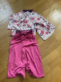 ひな祭り　花柄袴セット