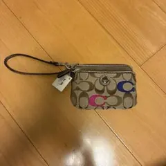 COACH シグネチャー ポーチ リストレット