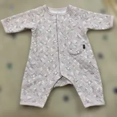 アプレレクール　花柄　キルティング　ロンパース　60