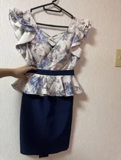 JEWELS フリル花柄ペプラム