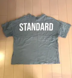 STANDARD ロゴプリント Tシャツ ブルーグレー