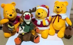 ディズニー　プーさん＆ティガー 4体セット