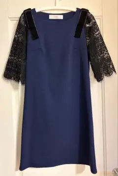 tocco closet 袖レース肩リボン ワンピース