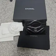本日限定値下！CHANEL ブラックレザー カードケース