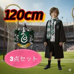 3点セット♪【120〜125】 ハリーポッター 子供　コスチューム　スリザリン