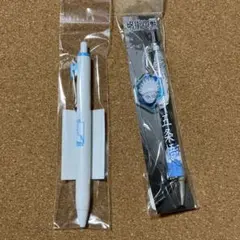 呪術廻戦　五条悟 フェイスチャーム付きボールペン　ユニボールゲルインクボールペン