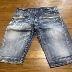 BOYCOTT メンズ デニムショートパンツ ジップポケット付きのサムネイル