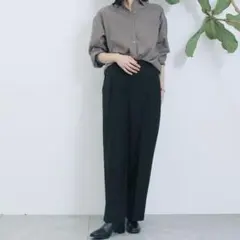 サマンサモスモスブルー　マルチスタイルタックストレートパンツのサムネイル
