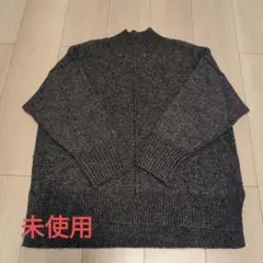 未使用✨グレー 長袖 ニットセーター クルーネック