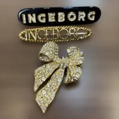 インゲボルグ　ブローチ　バレッタ　リボン　ロゴのサムネイル