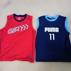 GIR 赤タンクトップ & PUMA ネイビー 11　2枚