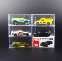 トミカ、ミニカーコレクションケース、100個セットPVC透明 組み立て式