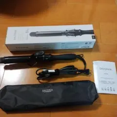 【美品】SALONIA 32mm カールアイロン ブラック