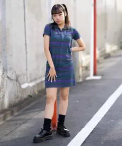 【新品未使用】★X-girl ストライプワンピース　定価:8800円