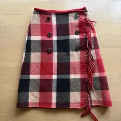 【qhmiraiさま専用】BURBERRY 赤チェック リバーシブル