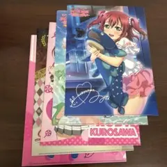 ラブライブサンシャイン　黒澤ルビィ クリアファイル 5枚セット