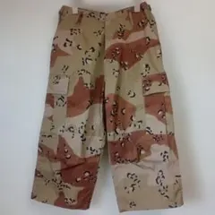 ミリタリー デザートカモ チョコチップ 七分丈カーゴハーフパンツ メンズXS