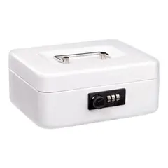 【新品未使用】八番屋 手提げ金庫 ダイヤル付 B6サイズ キャッシュメイト スチ