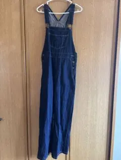 ダークブルー デニム サロペット