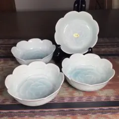 『イベントうー特価』　有田焼　紀窯　青白磁　小鉢　4枚