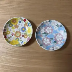 セリア 食器 小皿 豆皿 絵画 フラワー 2枚セット - メルカリ