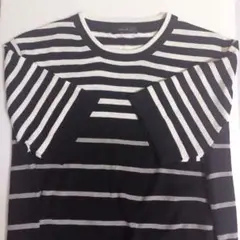 COMME CA ISM ボーダー 半袖ニット Mサイズ