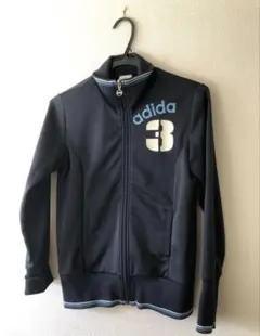 アディダス　ジャージ　ネイビー　フルジップジャケット　M