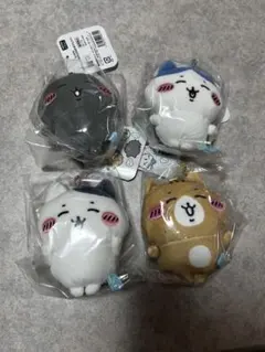 ハチワレ＆シロクロ＆クロ＆チャシロ ハチワレとごきげんななかまマスコット 中古】キーホルダー ハチワレ＆シロクロ＆クロ＆チャシロ