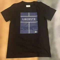 LACOSTE ラコステ ロゴプリント ドライTシャツ レッド US XS