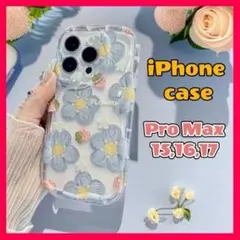 花柄 iPhoneケース フラワー クリア かわいい 韓国風 ProMax対応