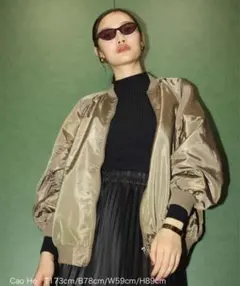 フィフス Edit Sheen リブ使いジップブルゾン