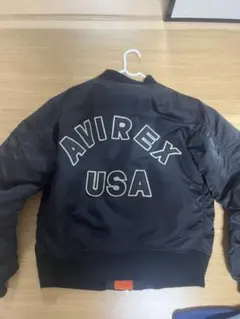 AVIREX USA ブラック MA-1 フライトジャケット