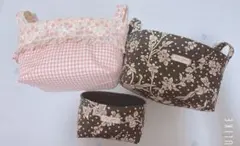 ハンドメイド 小物入れ リバティ アシュテッド マロリー 3点セット
