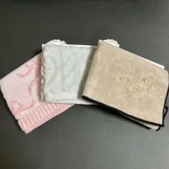 【新品未使用】Francfranc バロット 抗菌防臭ハンカチ 模様編み GYのサムネイル