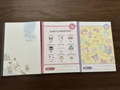 新品サンリオ★5mm方眼ノートセットのサムネイル