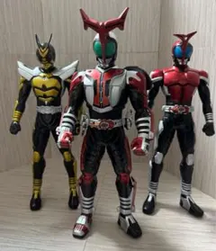 仮面ライダーカブト ビッグサイズソフビフィギュア 3体セット ハイパーフォーム