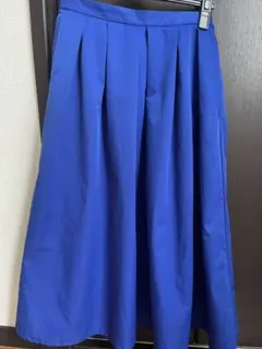 【美品】PARLMASEL フレアスカート ブルー