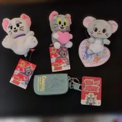 【新品未使用】トムとジェリー マリー,キーホルダークまとめ売り4点