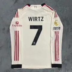 【正規品中古】リバプール WIRTZ 7番 ロングスリーブ ユニフォーム M
