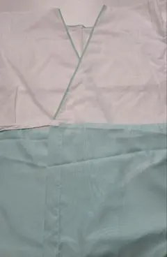 未使用品　白と水色の長襦袢 Lサイズ